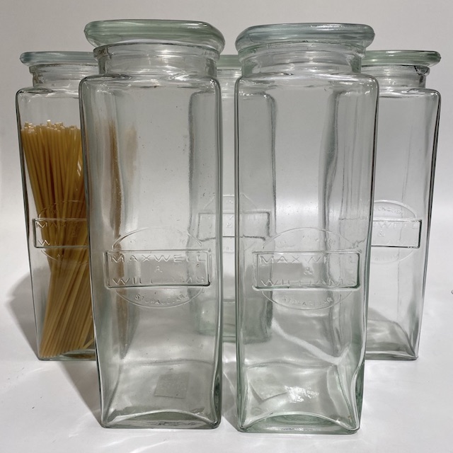 CANNISTER, Glass Storage Jar (Tall Square)